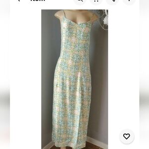 REVOLVE Bohemian Bones Womens Maxi Boho Spaghetti straps Dress  XS